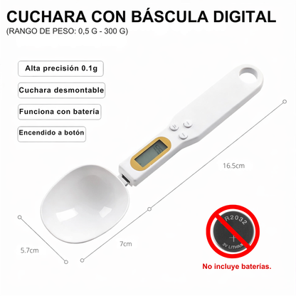 Cuchara Electrónica con Báscula Digital